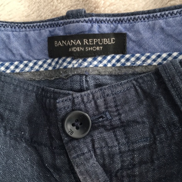 Banana Republic Aiden Shorts - Size 32 - Navy Shorts - Picture 5 of 7